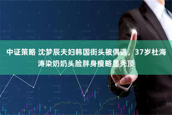 中证策略 沈梦辰夫妇韩国街头被偶遇，37岁杜海涛染奶奶头脸胖身瘦略显秃顶