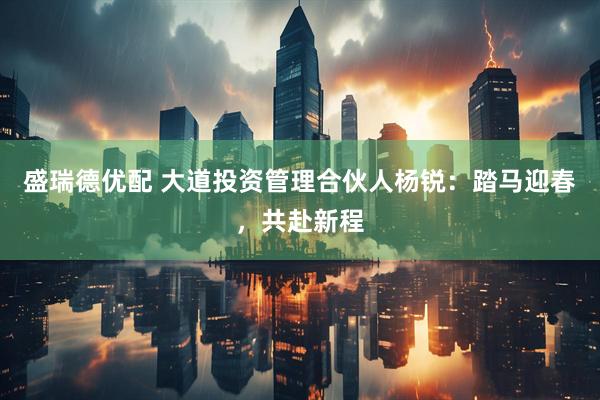 盛瑞德优配 大道投资管理合伙人杨锐：踏马迎春，共赴新程