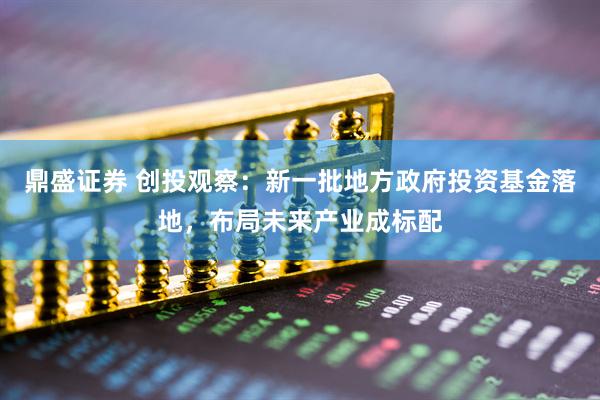鼎盛证券 创投观察：新一批地方政府投资基金落地，布局未来产业成标配